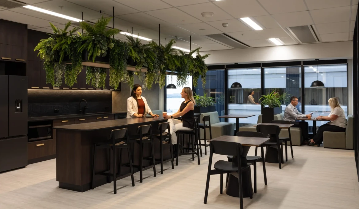 office dining area built and designed By Edge Interiors