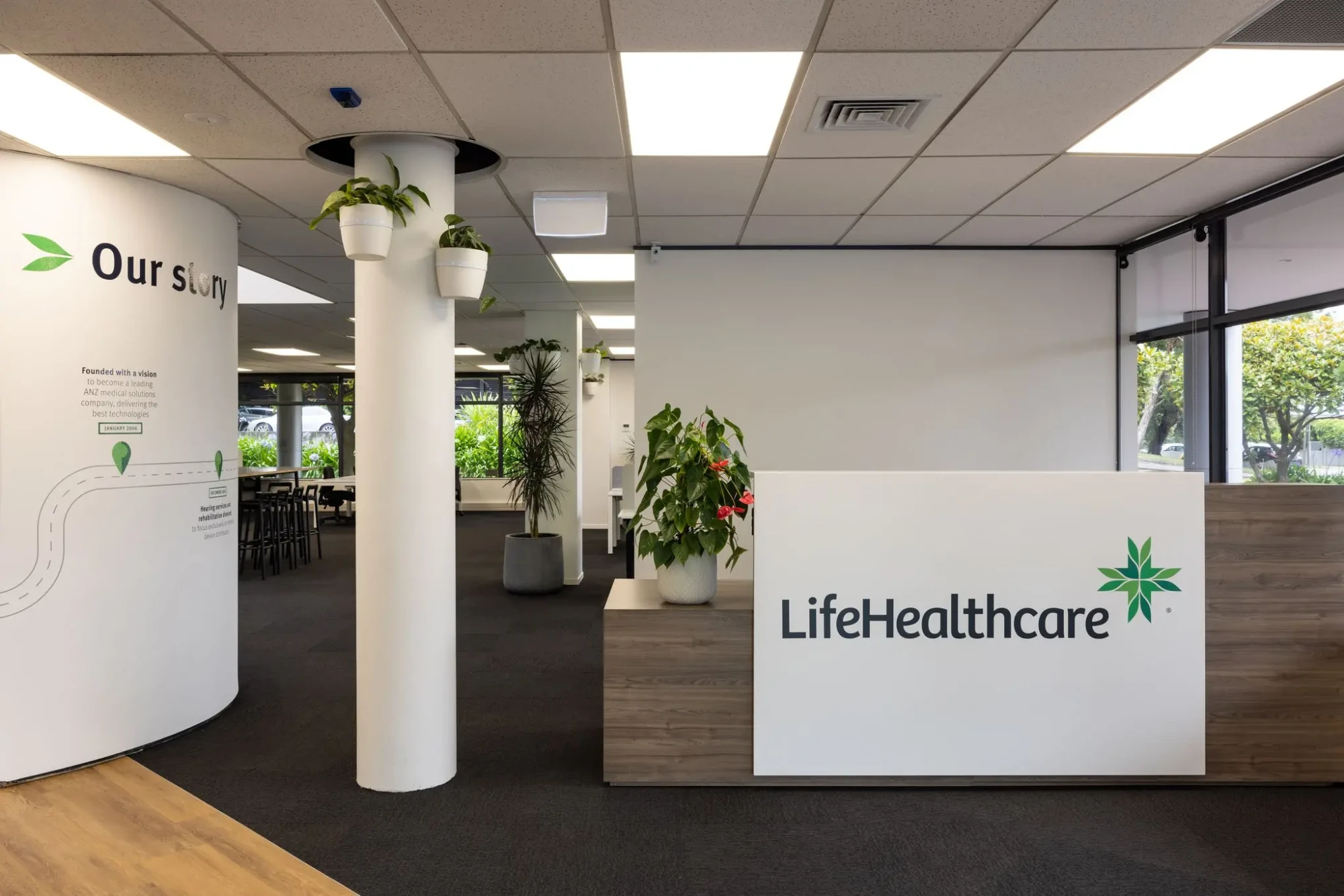 Life Healthcare office design and build by edge interiors